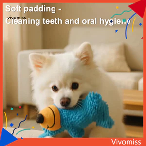 2 Đồ chơi nhai chó sang trọng Squeaky dành cho chó nhỏ vừa – Đồ chơi thú cưng nhồi bông mọc răng để giảm căng thẳng Boredom Bền mềm mại sang trọng Doggie Playmates Đồ chơi cho chó an toàn