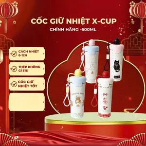 Bình Giữ Nhiệt-Cốc Giữ Nhiệt XCUP 600ML Thép Không Gỉ 316 an toàn Tiện Dụng. C87 SHOP
