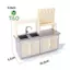 1: 12 DIY Nhà búp bê thu nhỏ Phụ kiện bảng điều khiển nhà bếp Chảo lò Gas Mô hình nội thất búp bê Chơi đồ chơi nhà bếp Mini [mới]