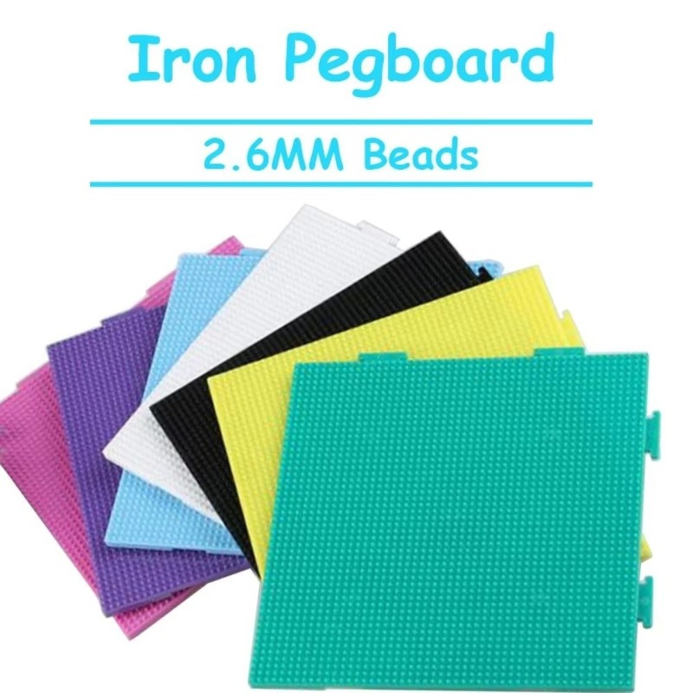 Hạt GILL Perler Hama, Mẫu tròn chịu nhiệt DIY chất lượng cao, Sáng tạo 52 * 52 Chấm thủ công ba chiều Trang trí bảng đậu 2.6mm Câu đố giáo dục