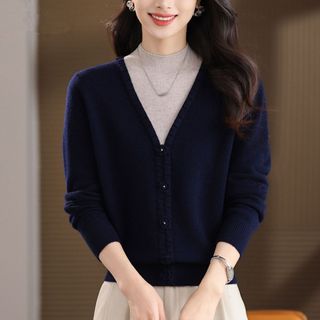 Dệt Kim Áo Len Thu Đông Cho Nữ, Cổ Cao Form Ôm Body Phong Cách Mới