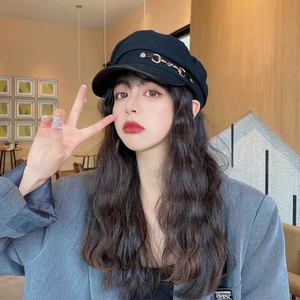 Mũ Beret Phong Cách Retro Nhật Bản Xích Ngang Cao Cấp 2025