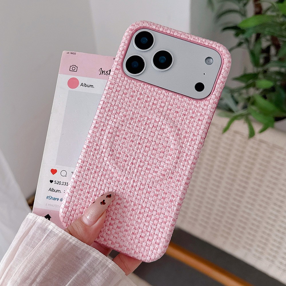 Từ Tính Nhiều Màu Sắc Dệt Cứng Nửa Gói Ốp Lưng Điện Thoại iPhone 17 Pro Max 17 Air 16 Plus 15 14 13 Vỏ Bảo Vệ Chống Sốc