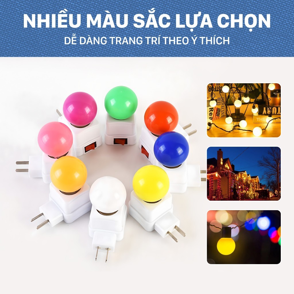 Bòng đèn led chanh mini Mỹ Linh, đèn led mini 1.2W, nhiều màu sắc ánh sáng đẹp, nhỏ gọn, an toàn