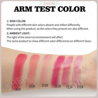 Minced Potato Rouge Blush Ba Chiều Ngọc Trai Nướng Bột Nhấp Nháy Mặt Làm Sáng Hoa Dập Nổi Blush Trang Điểm