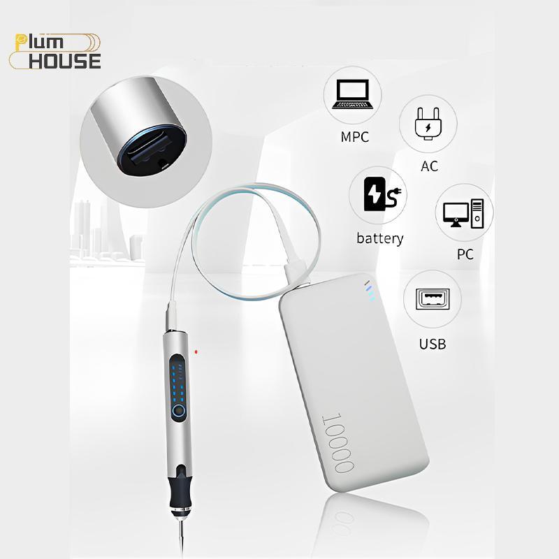 PlumHOUSE Bút Khắc Điện Sạc Khắc Khắc Máy Khoan Trang Sức Thủy Tinh Máy Xay Chế Biến Gỗ Không Dây Dụng Cụ Quay VN