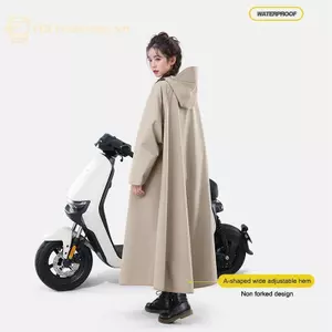 Ge Dày Nâng Cấp Người Lớn Chống Thấm Nước Áo Mưa Xe Máy Xe Máy Điện Kéo Dài Một Mảnh Poncho Dành Cho Nam Nữ Chống Thấm Nước Đi Xe Gear n
