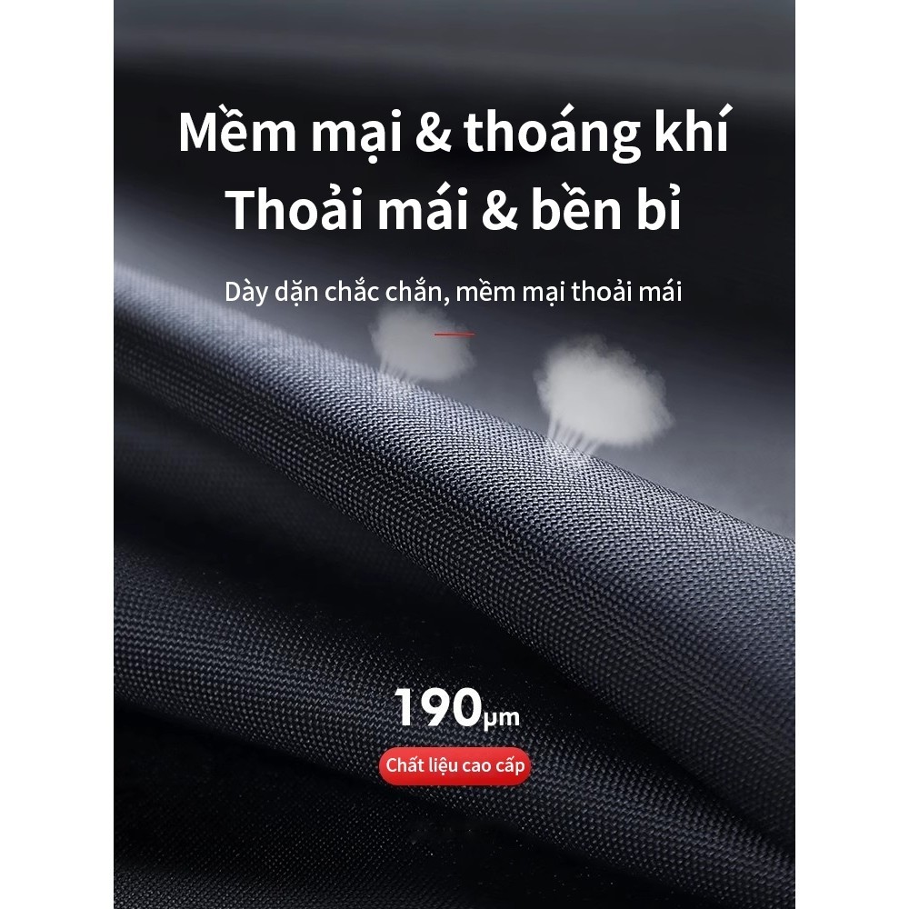 Áo mưa cao cấp: Chống thấm hoàn toàn, thoáng mát, bền màu. Dùng tiện, đáng tin cậy!