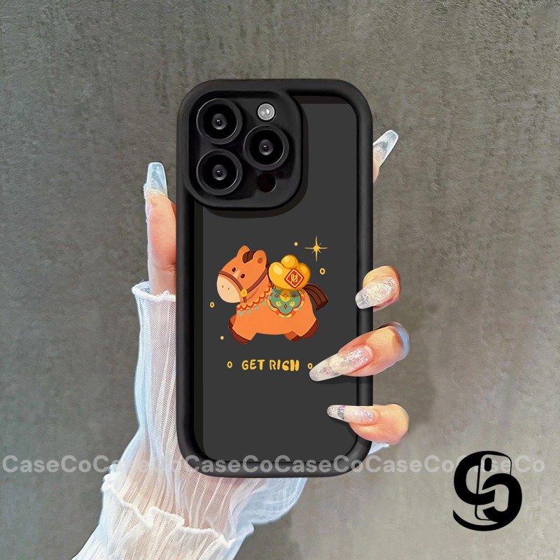 Vỏ Cho Redmi 14C 12C 13X 10C 13C 9C 13  9A 9T 10A 12 Note 8 11 12 11s 10  9 14 13 Pro Ốp điện thoại hình ngựa con lễ hội