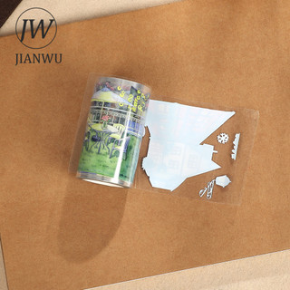 JIANWU 70mm * 5m Vintage Nhà Hoa Đường Phố Sân Vườn Vật Liệu Cảnh Quan Cắt Băng PET Sáng Tạo DIY Tạp Chí Văn Phòng Phẩm