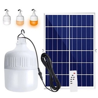 Tiết kiệm năng lượng Bóng đèn LED năng lượng mặt trời sạc đa chức nắng chống nước ngoài trời 3 chế độ sáng có móc treo