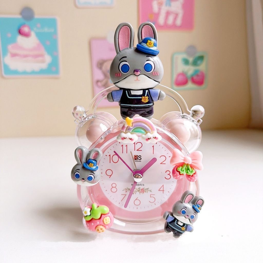 Zootopia Phim Hàng Hóa Nick Wilde Judy Hopps Đồng Hồ Báo Thức Học Sinh ChildrenS Hoạt Hình Đồng Hồ Phòng Ngủ Máy Tính Để Bàn Mới Đồng Hồ Hiển Thị Quà Tặng Sinh Nhật