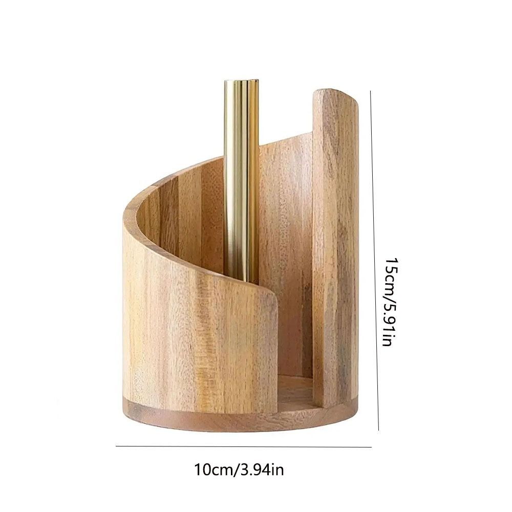 Giá đỡ khăn giấy bằng gỗ SILKPULSE, Giá đỡ khăn giấy thiết kế mặt bàn dung tích lớn, Giá đỡ trang trí đế đứng tự do Lưu trữ cuộn giấy độc lập bằng gỗ Khách sạn