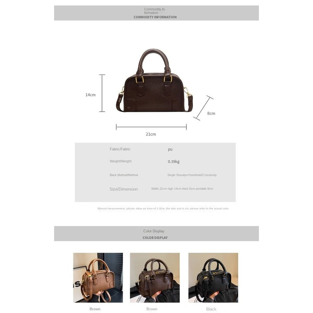 Authentic Women's Single Shoulder Bag New Model Women's Bag PARK DANCE Women's Summer Versatile Retro Fashion Single Shoulder Crossbody Bag Handheld Pillow Bag**--