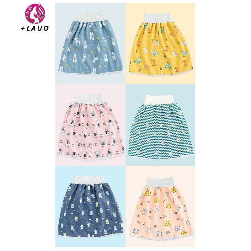 Springevenstar Tã Cho Bé Váy Chống Thấm Nước Cho Trẻ Sơ Sinh Chống Rò Rỉ Nước Tiểu Tập Quần Vải Tã Trẻ Em Ngủ Ngủ Ngủ Bô Đồ Tập Luyện Springevenstar