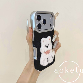 Búp bê thêu 3D thẩm mỹ cao phù hợp với Apple 17 / 16 Promax mẫu nước mạ điện iPhone 15 chống rơi 14 / 13 Ốp điện thoại silicon mềm