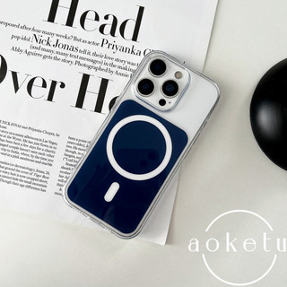 Ốp điện thoại từ tính acrylic trong suốt cao đầy màu sắc thích hợp cho iPhone 11 12 13 14 15 16 Pro Max bao gồm tất cả vỏ silicon chống rơi