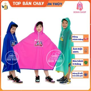 (HÀNG SỊN ) Áo mưa TRẺ EM CÁNH RƠI -Sơn Thủy nhựa PVC an toàn, siêu bền - áo mưa cho bé trai, hình in hoạt hình đáng yêu