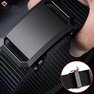 Thắt lưng nam vải cao cấp với khóa tự động, phù hợp cho quần áo thể thao và bảo hộ lao động
