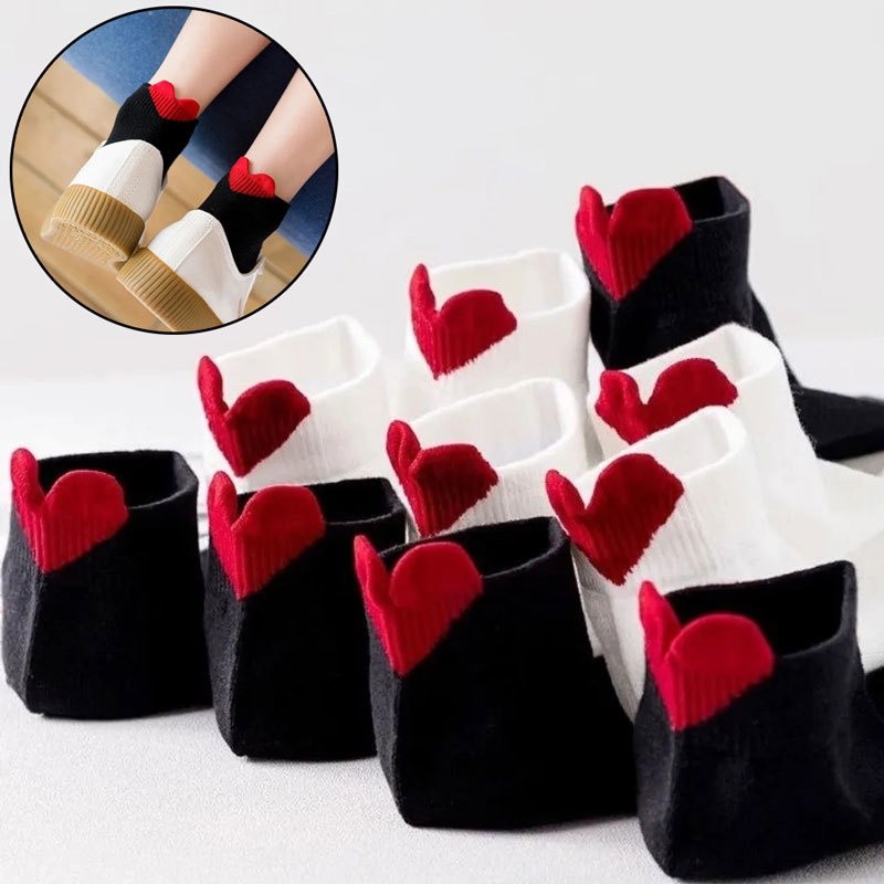 Tất trái tim đôi bằng cotton, dành cho ngày lễ tình nhân và sử dụng hàng ngày