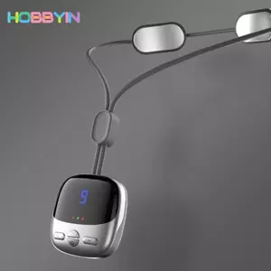 Máy mát xa cổ HOBBYIN, Máy mát xa cột sống cổ Mini thiết kế thông minh, Máy mát xa xung nén nóng có thể sạc lại hữu ích Sử dụng trong gia đình