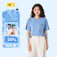 Áo phông nữ YODY dáng suông vải rib gân to mềm mại túi ngực WCTS25S150