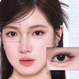VEECCI  Bút kẻ mắt hai đầu dài tự nhiên Bút kẻ mắt hai đầu chống nhòe Phát triển màu sắc dễ sử dụng