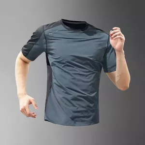 Áo chạy bộ nam ngắn tay mùa hè, thiết kế mỏng nhẹ, vừa vặn và đơn giản