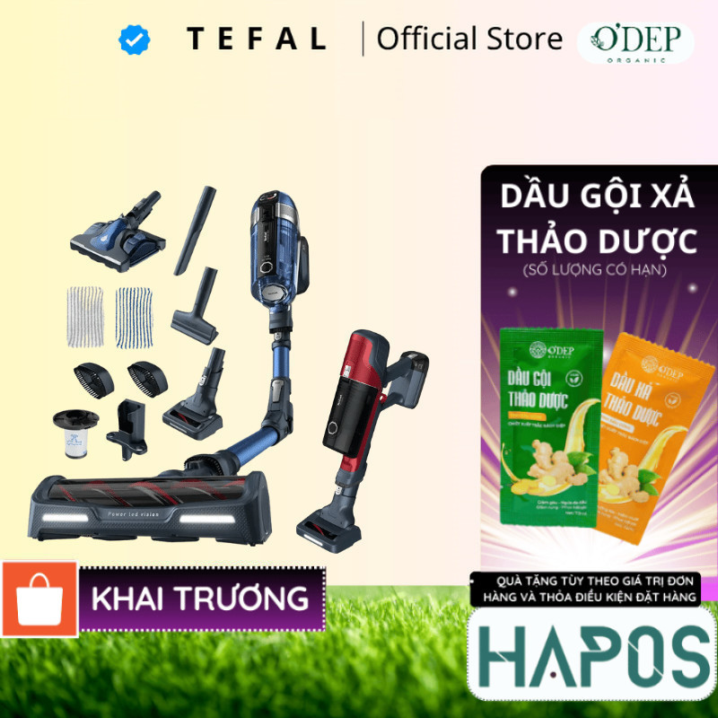 Máy hút bụi không dây Tefal Chính hãng cao cấp, cầm tay thân gập X ...