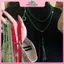 MYPANDA Choker đá tự nhiên pha lê xanh - Phù hợp cho người yêu thiền và Phật giáo