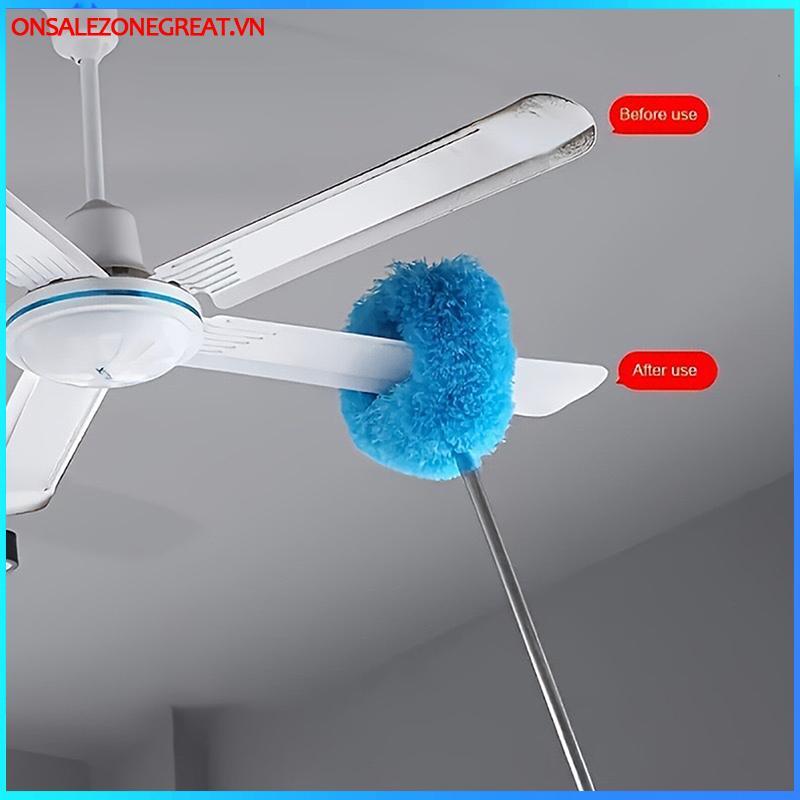 Ons Quạt Trần Microfiber Duster Mở Rộng Lên Đến 80cm Tay Cầm Dài Bụi Loing Có Thể Tái Sử Dụng Bàn Chải Bụi Cho Gia Đình Dễ Dàng Vệ Sinh Tại