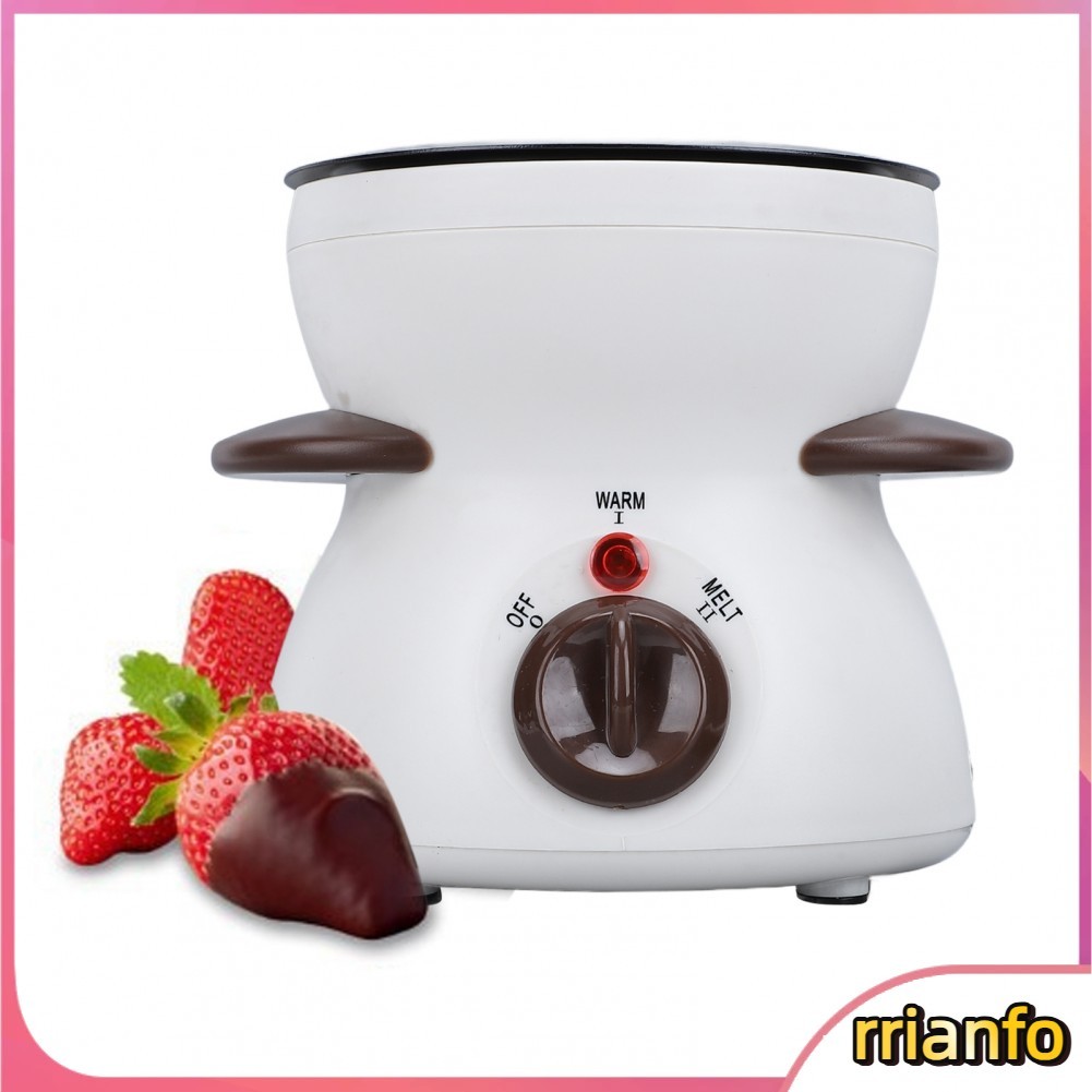 Rrianfo Rrianfo-VN Yunseity Mini Electric Fondue Pot Set Chocolate 25W 200ml Công suất nhúng Forks for Home (Hoa Kỳ cắm 110V 1100W cộng với 1100W)