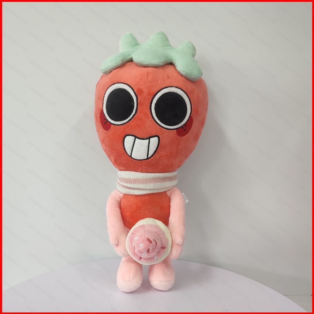 SQ5 Dandy 's World Sprout Seedly Plushie Game Merch Búp bê sang trọng dâu tây dễ thương với Cupcake QS5