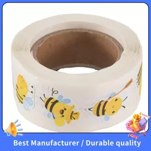 Cuộn dán ong - 500 miếng dán mẫu giáo ong dễ thương dành cho quà tặng Giáng sinh, đồ dùng & đồ thủ công