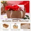 BEABOUT 4 / 8 / 12 / 16 Giỏ Giấy Kraft, Giấy Kraft Chống Thấm Nước Kraft Tông DIY Giỏ, Giỏ Trống DIY Có Tay Cầm Hộp Hoa Giấy Sinh Nhật