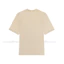 Áo thun cổ điển nam nữ bằng cotton nguyên chất, thiết kế cùng màu với đường thêu tay ngắn, phù hợp mặc hàng ngày.