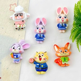 Set charm thỏ và cáo Zootopia phiên bản mini cute - Mẫu charm gắn dép hot hit nhất 2026