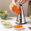 Máy cắt rau đa chức năng Máy bào rau củ Máy bào hình nón bằng thép không gỉ dọc Máy bào ba mặt Máy bào khoai tây Máy bào phô mai GXIN