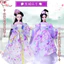 Búp Bê Cổ Fu Lắc Nữ Hoàng Rapunzel Mặc Quần Áo Bộ 12 Khớp Cô Gái Trung Quốc Búp Bê Công Chúa 0406
