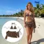 Bộ Bikini đi biển CQCJ, Bộ đồ bơi nữ in họa tiết da báo, Bộ đồ bơi gợi cảm thời trang đi biển