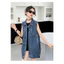 Áo Vest Denim bé gái mùa hè phong cách mới cho trẻ em Áo khoác thời trang không tay màu trơn