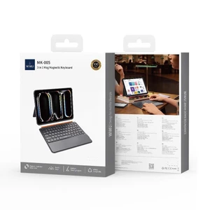 Bao Da Bàn Phím WiWu Combo 3in1 MK-005 Cho iPad Air/Pro/Gen - Dựng Ngang Dọc, Tháo Rời, Nam Châm Hít