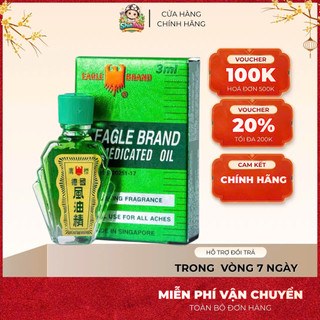 [CHUẨN SINGAPORE] Dầu Con Ó Eagle Brand 3ml