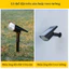 Đèn LED Solar Spotlight, Đèn Cắm Cỏ Chống Nước IP65,Trắng/Vàng/Màu, Đèn Trang Trí Sân Vườn Ngoài Trời