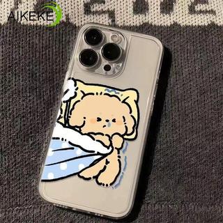 Ốp điện thoại siêu mỏng hình chú chó đôi dễ thương cho Redmi Note 15 14 13 Pro Plus 12 Turbo 11 Pro Plus 11E 11 SE 11T Pro Plus 11S 4G 5G Vỏ hoạt hình Vỏ mềm chống sốc