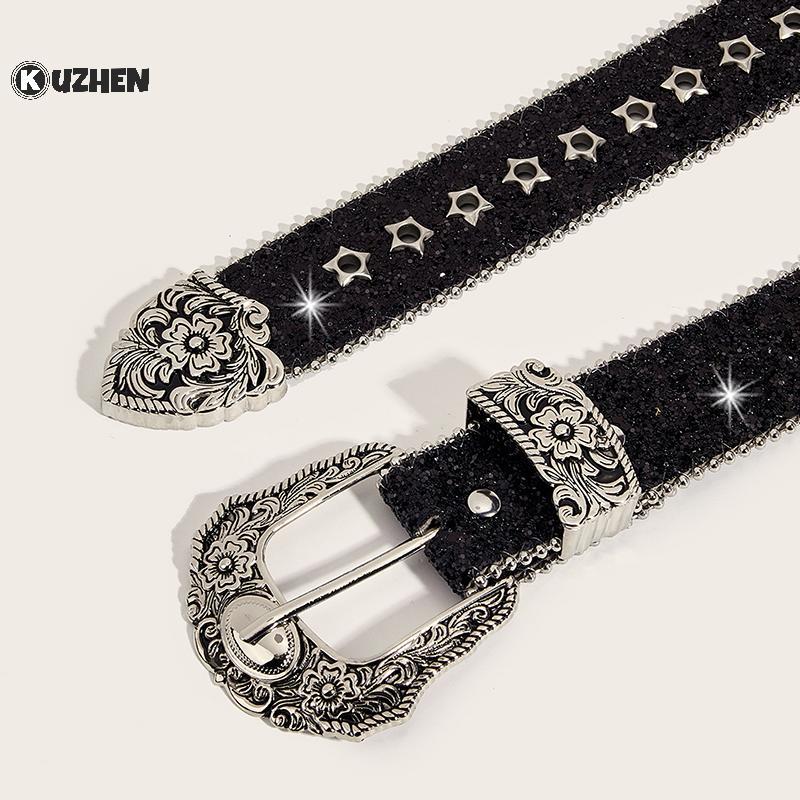 KUZHEN Dây Thắt Lưng Da PU Phong Cách Gothic Cá Tính, Y2K Retro - Hot Trend