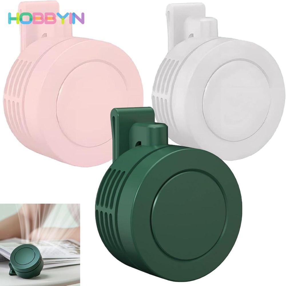 Quạt thắt lưng treo HOBBYIN, Quạt điện không cánh Mini im lặng 3 tốc độ đeo được, Quạt bỏ túi dài có thể điều chỉnh 360 độ có thể sạc lại USB