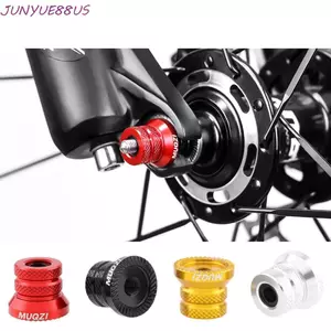 JUNYUE88US 1 Cặp Đai ốc trung tâm xe đạp, Hợp kim nhôm Đai ốc trục xe đạp cường độ cao, Lớp phủ Anodized Chống ăn mòn Nhẹ Phát hành nhanh Lever Nut Hub Sửa chữa xe đạp