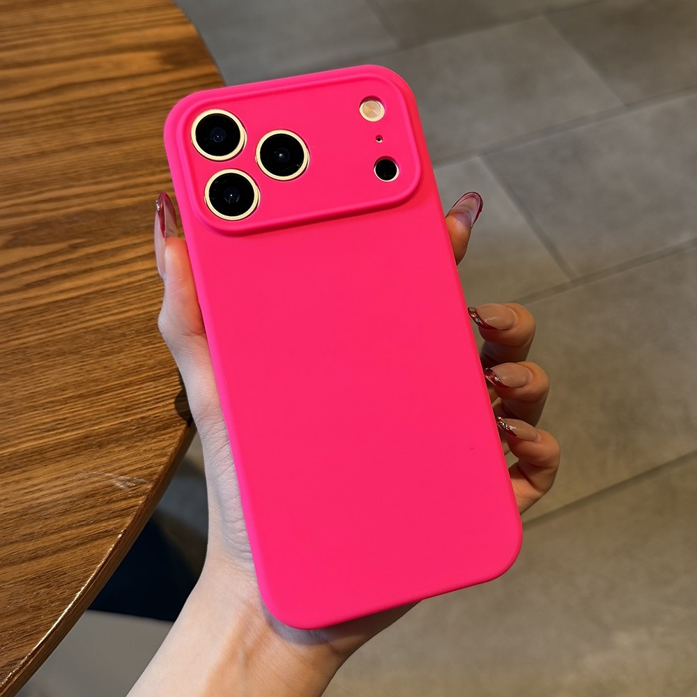 Ốp Điện Thoại Màu Xanh Huỳnh Quang Silicon Lỏng Cho iPhone 17 Pro Max 17 Air 16 Plus 15 14 13 12 11 Vỏ Bảo Vệ Chống Sốc