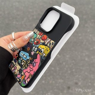 Ốp Điện Thoại Nửa Gói Thời Trang Cao Cấp Vẽ Graffiti Thích Hợp Cho iPhone 17promax 11 12promax 13pro 15pro 16plus 17pro 13 14pro 15 16 16 Ốp Chống Sốc